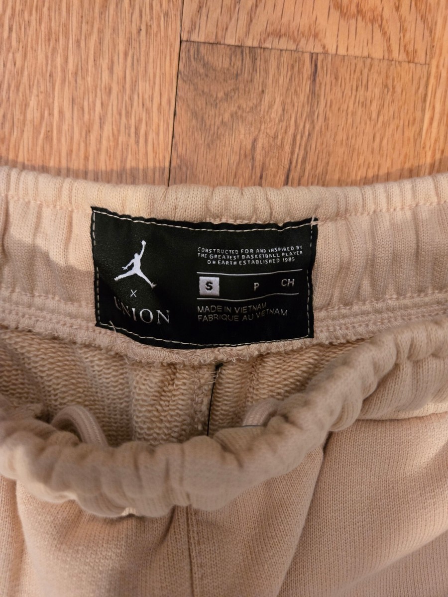 SHIP NOW* New Jordan x Union MJ FLC Shorts White Onyx Size