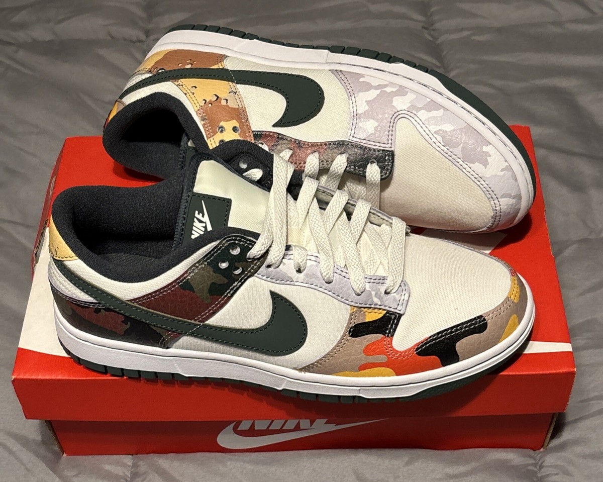 Nike Dunk Low SE 'Multi Camo' (DH0957-100) Men's Sise 8.5