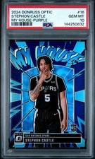 2024-25 Panini Donruss Optic - My House Stephon Castle Purple Prizm (RC) PSA 10