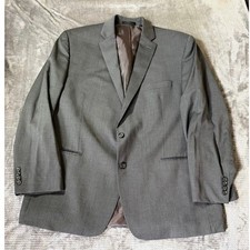 Lauren Ralph Lauren Mens Gray Two Button Blazer Sport Coat Jacket Single Vent