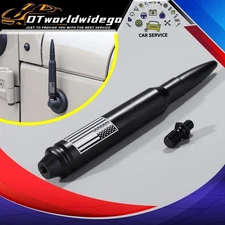 Black USA Flag Bullet Antenna Mast for JEEP WRANGLER JK/JL GLADIATOR 2007-2023