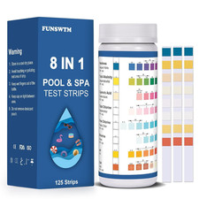 Pool Test Strips, 125ct 8 in 1 Pool and Spa Test Strips for Hot Tub, Swimming Po