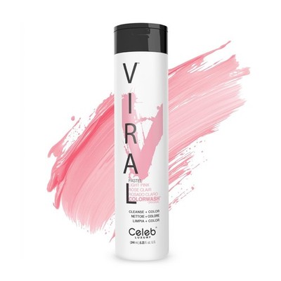 Celeb Luxury Colorwash Color Depositing Shampoo Vegan Light Pink NEW SEALED