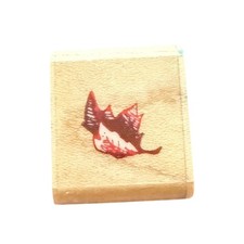 Stampendous AA013 Single Falling Mini Leaf Rubber Stamp