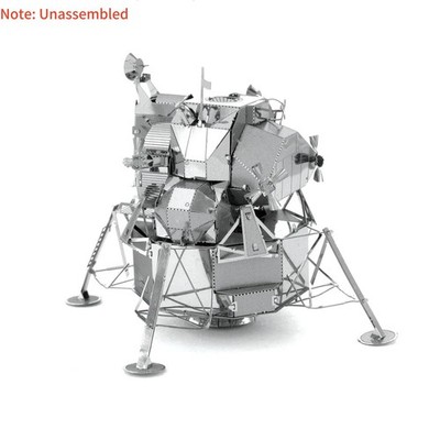 8cm DIY Metal  USA Apollo Lunar Module Not Assembled Model For 1/50 Scale