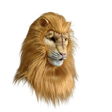 L&ouml;wenmaske realistisch L&ouml;wenkopfmaske tierisch f&uuml;r Mottoparty, Cosplayer