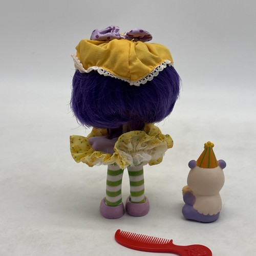 Vintage 1984 Strawberry Shortcake Mandel Tee Party Pleaser Haustier Marza Panda Kamm! - Bild 11 von 16