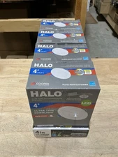 4-PK Halo ‎HLBSL4069FS351EMWR 4"  Recessed Dimmable Integrated LED Light Kit