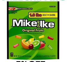 Mike and Ike Original Fruits Chewy Candy, 28.8 ounce Stand Up Bag, 1 count