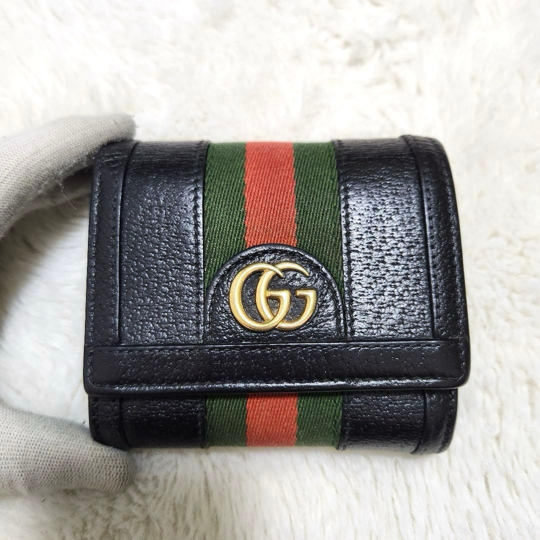 Gucci Bifold Wallet Leather Black Authentic G0205719 thumbnail 2