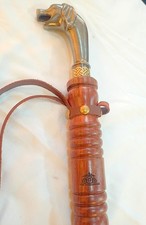 23" Solid Brass Dog Face Shoe Horn Long Handle Handmade Dressing Aid Gift