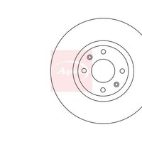 Apec Bremsscheibe Vorn FüR Citroen DS4 NX 2011-2015 (Einzel) DSK2175