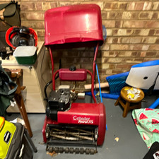 Petrol Cylinder 17in Push Lawn Mower, Reel/Cylinder Blade, Red