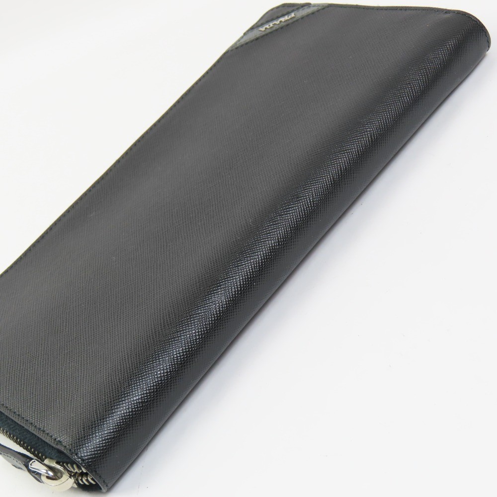 PRADA  Logo Long Wallet Organizer Zip Around long wallet  Safiano leather 101779 thumbnail 9