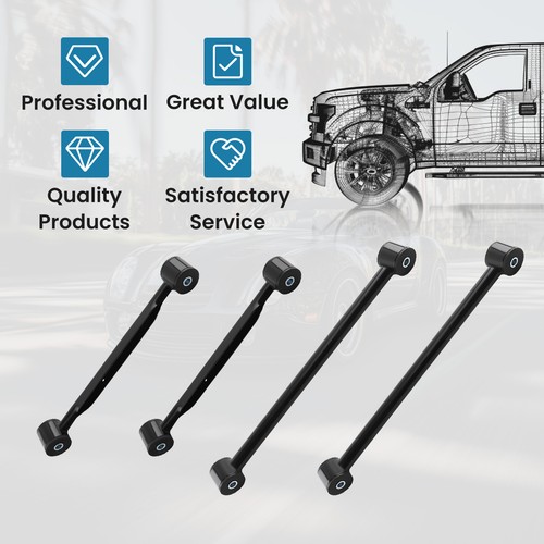 4x Rear Upper & Lower Trailing Control Arms Kit for Chevrolet Trailblazer 02-09 - Picture 8 of 13