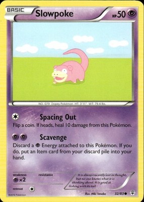 SLOWPOKE 32/83 GENERATIONS COMMON POKEMON MIKI TANAKA