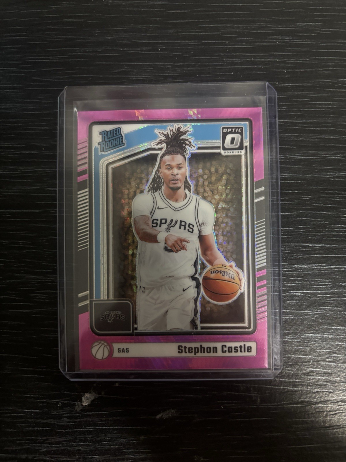 2024-25 Panini Donruss Optic Rated Rookie Stephon Castle #254 Pink Hyper (RC)