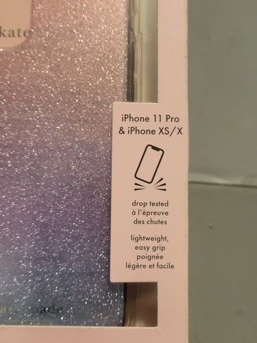 Kate Spade New York Hardshell Phone Case for iPhone 11 Pro/Xs/X - Ombre Glitter - Picture 2 of 8