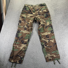 Vintage US Military Pant Mens M Brown Cotton Cargo Combat Workwear Army Utility