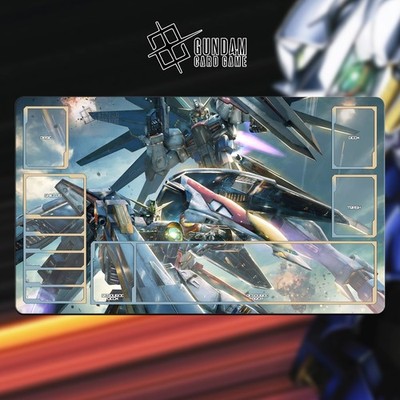 Gundam TCG Spielmatte 24x14''(60*35cm) | Gundam Versus - genähte Kanten