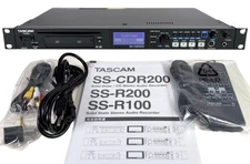 TASCAM SS-CDR200 Solid State CD Stereo Audio Recorder Operation Tested SET