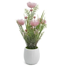 50cm Modern Faux Larch Plant in Pot Realistic Artificial Silk Flowers Home decor