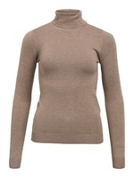 Strickpullover Damen Objthess, GrößE M, Beige, 100% Baumwolle, Mode