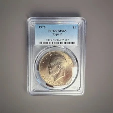 1976-P Type 2 PCGS MS65 Eisenhower Ike Dollar