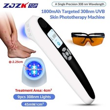 308nm UVB Ultraviolet Light Therapy Device 9 Diodes Handheld for Skin Disorders