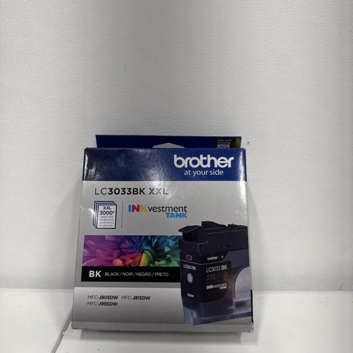 New Brother LC3033BK XXL Black Ink Cartridge Super-High-Yield 3000+ EXP 01/2026