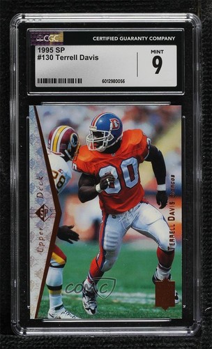 1995 SP Terrell Davis #130 CGC 9 Mint Rookie RC HOF