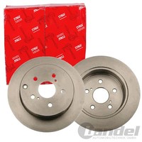 2X Trw Bremsscheiben 290Mm Voll Hinten Passend FüR Toyota Corolla | DF4446