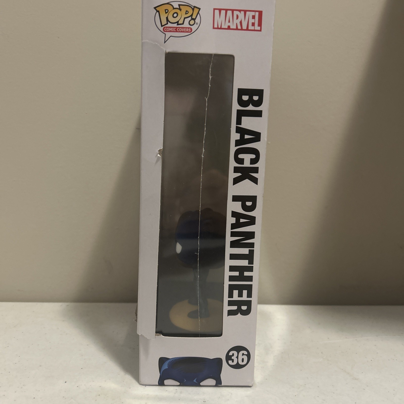 Funko POP! Comic Cover: Marvel - Avengers Black Panther Figure NEW Damaged Box thumbnail 5