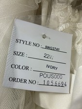 David’s Bridal Wedding Dress, Ivory, Size 22. Never Worn, Comes With Garment Bag