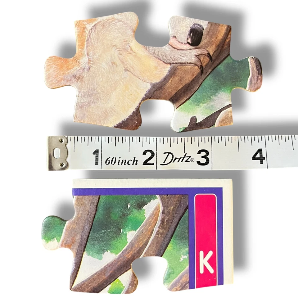 Lot of 3 Baby Animal Jigsaw Puzzles - 9 Pieces Each - Lion, Koala, Ape - No Box - Image 4 of 4