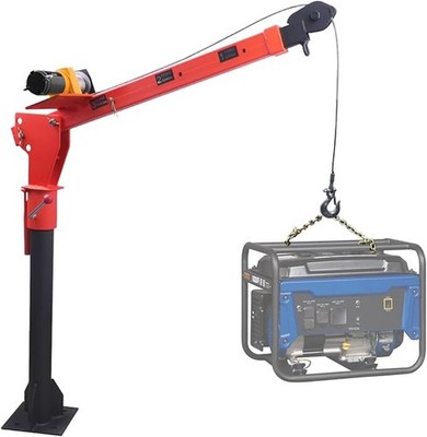 Folding Hoist Truck Mounted Jib Crane 360 Swivel