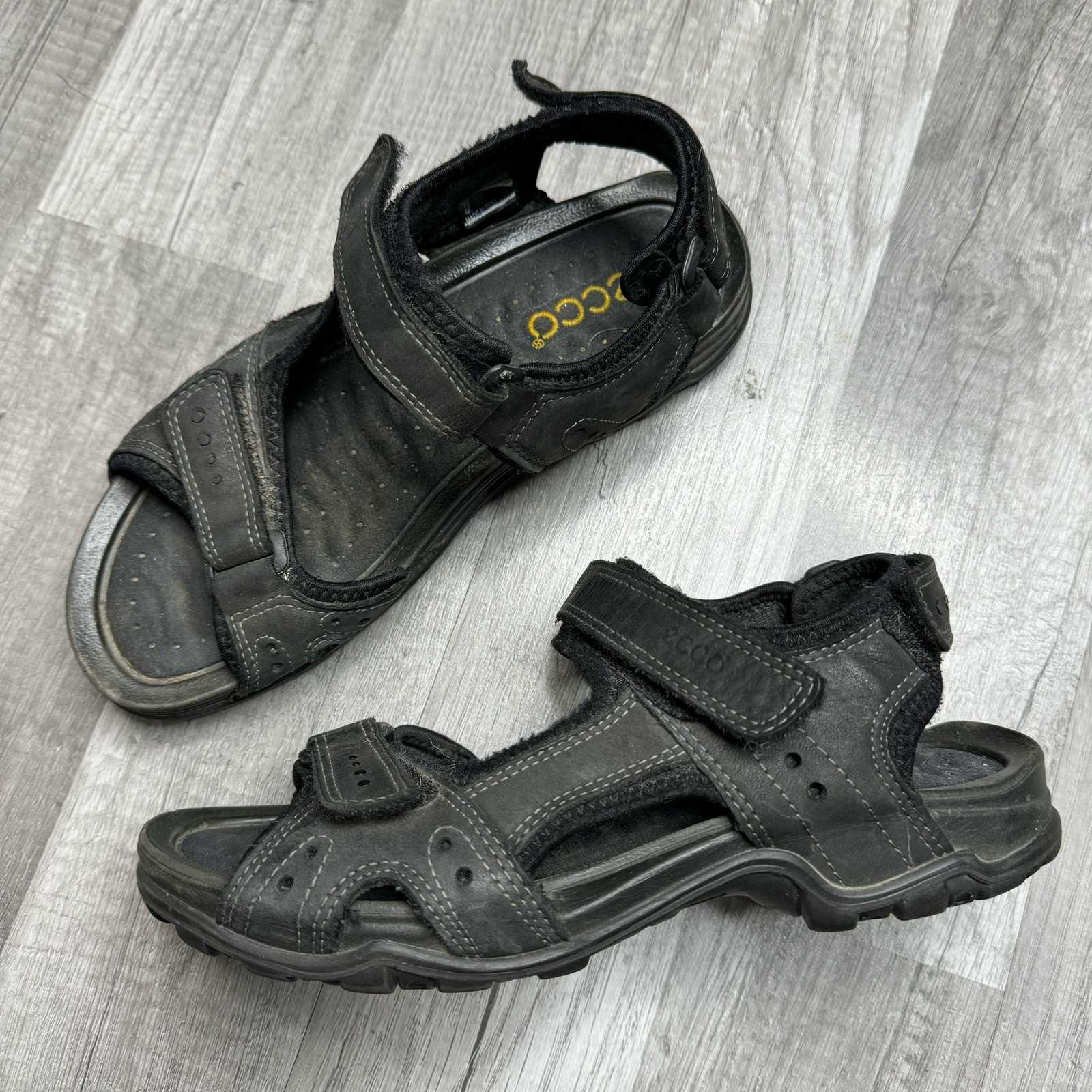 ECCO Womens All Terrain FYM Hiking Camp Sandals Black Size 38 US 7-7.5