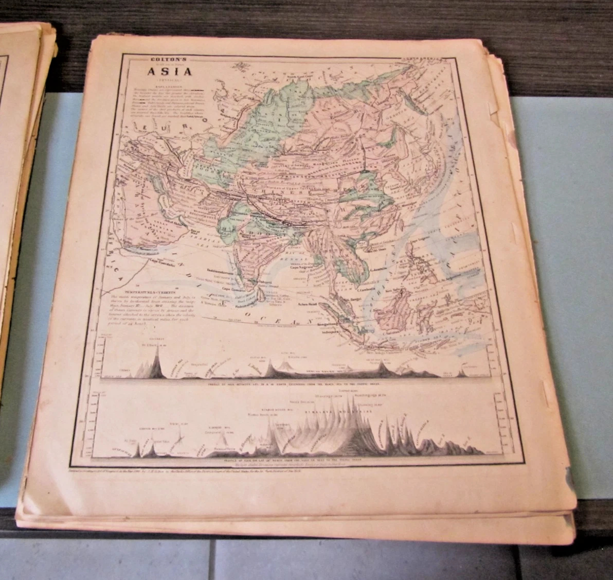 日本古董亚洲Atlas 地图| eBay