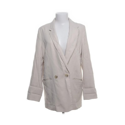 H&M, Blazer, Größe: S, Beige, Polyester/Viskose, Einfarbig, Damen #pzu