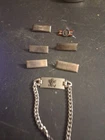 Sterling Silver Military , WW1/ WW2, Pins, Badges Lot, 925 30 Grams Vintage