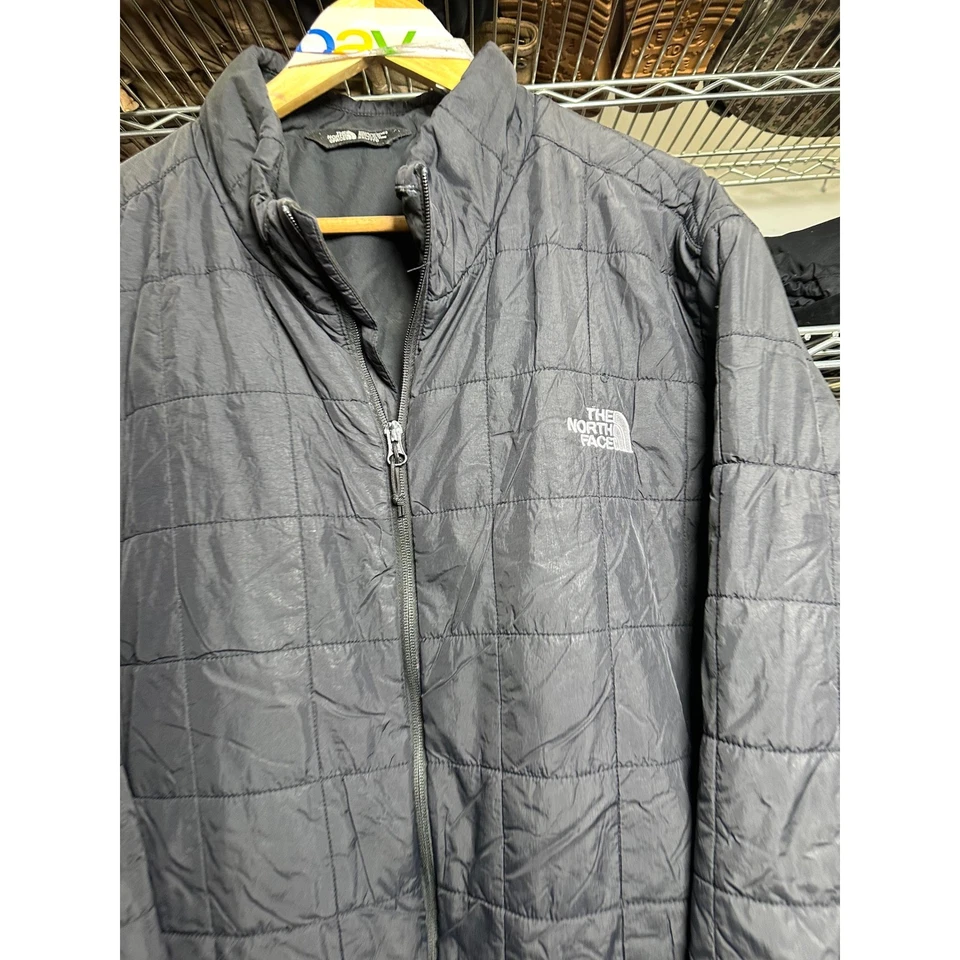 Chaqueta acolchada con cremallera completa negra XXL The North Face para hombre Foto 2 de 4