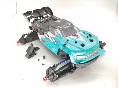 Arrma Kraton 4S V2 XL 1/8 Monster Truck Roller Slider Chassis w/ Servo & Body