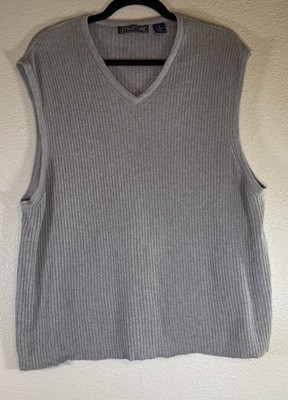 Structure Men s XL Sweater Ribbed V Neck Preppy