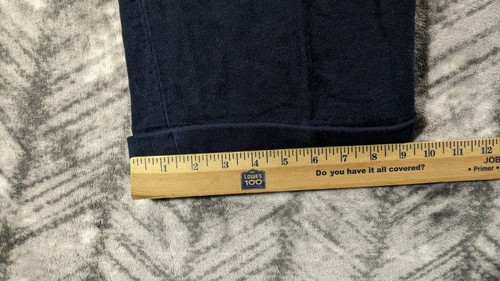 Orvis Mens 46x29 Moleskin Chamois Flannel Chino Pants Blue Pleated Cuffed Field - Bild 6 von 9
