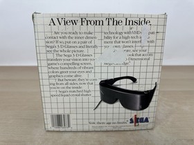 Sega Master System 3D Glasses & Adaptor - Complete In Box w/ Styrofoam & Manual