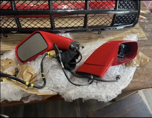 2015+ C7 CORVETTE Torch Red OEM side mirror assembly PAIR L/R