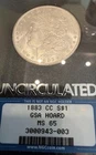 1883-CC Morgan Silver Dollar $ GSA Hoard MS65 NGC