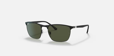Ray-Ban RB3686 Matte Black/Green 57 mm Sunglasses RB3686 186/31 57-19