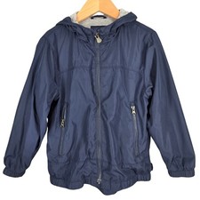 BABY GAP TODDLER HOODED JACKET SIZE 5 YEARS NAVY BLUE ZIP FRONT WR