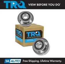 TRQ Front Wheel Hub & Bearing Left & Right Pair Set for BMW 3 Series E30